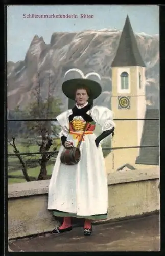 AK Ritten, Schützenmarketenderin in landesüblicher Tracht