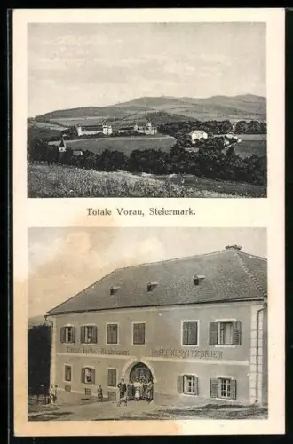 AK Vorau /Steiermark, Gasthof und Fleischhauerei von Josefine Spitzbauer