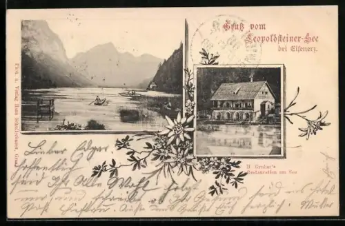 AK Eisenerz, Restaurant am Leopoldsteiner-See, Bes. H. Gruber