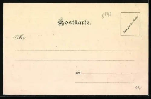 Lithographie Graz, Hotel Elefant, Strassenbahn