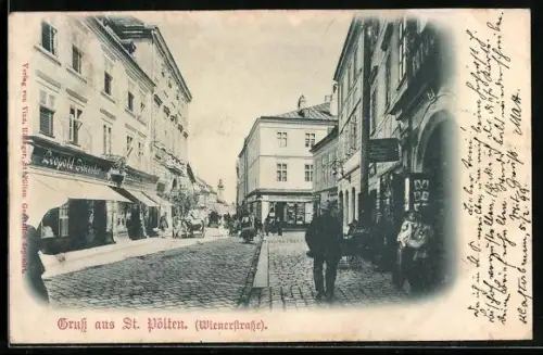 AK St. Pölten, Geschäft von Leopold Griessler in der Wienerstrasse