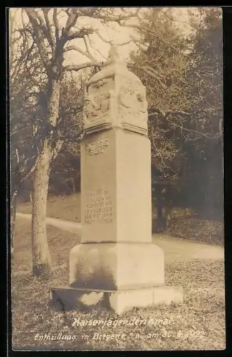 AK Bregenz a. B., Enthüllung des Kaiserjägerdenkmals am 30.4.1922