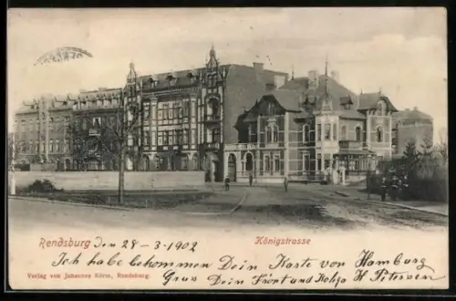 AK Rendsburg, Partie in der Königstrasse