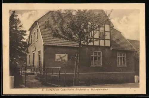 AK Quernheim, Bäckerei Kolonialwarenhandlung E. Bringewatt