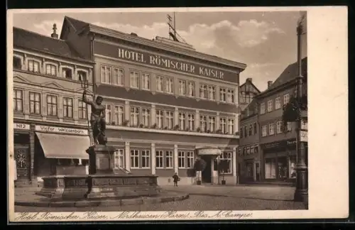 AK Nordhausen /Harz, Hotel Römischer Kaiser Bea A. Campe
