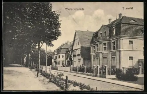 AK Stendal, Strasse Westpromenade