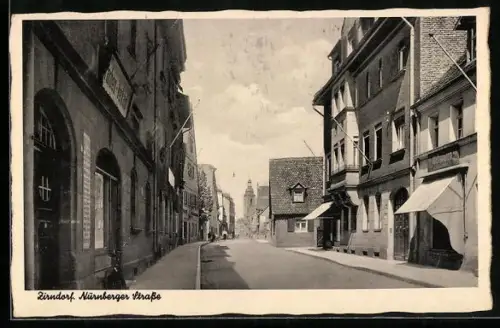 AK Zirndorf, Farben-Verkauf in der Nürnberger Strasse