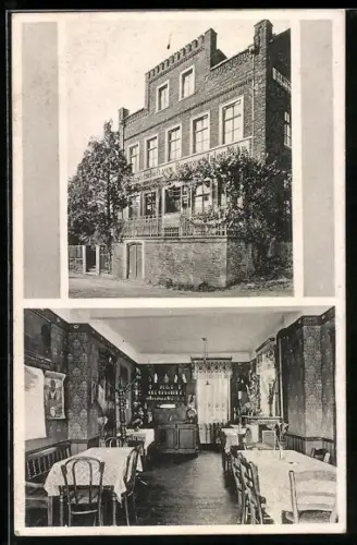 AK Bullay / Mosel, Gasthof Irlenborn, Aussen- und Innenansicht