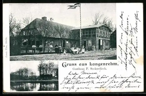 AK Langenrehm, Gasthaus von P. Seckerdieck