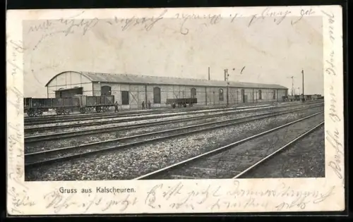 AK Kalscheuren, Partie am Verlade-Bahnhof