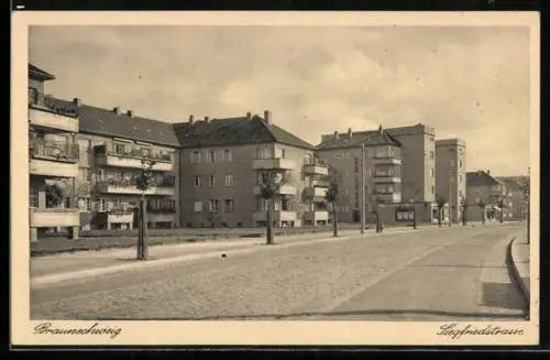 AK Braunschweig, Partie an der Siegfriedstrasse