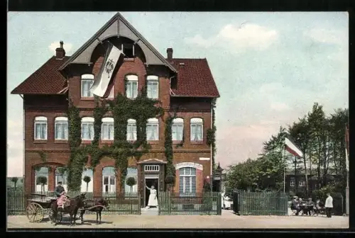 AK Linden /Hannover, Aussenansicht des Schützenhauses Linden, Bes. Wilhelm Brodrick