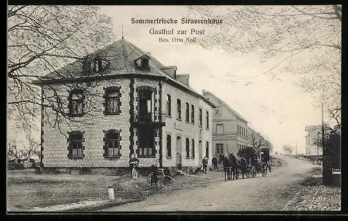 AK Strassenhaus, Partie am Gasthof zur Post, Bes. Otto Noll