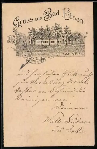 AK Bad Eilsen, Blick auf das Badehaus