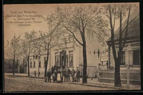 AK Berlin-Rosenthal, Gasthof von Fritz Bruseberg