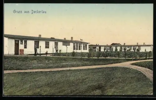 AK Freistatt, Russische Torf-Barackensiedlung Deckertau