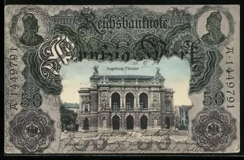 AK Augsburg, Theater im Geldscheinpassepartout