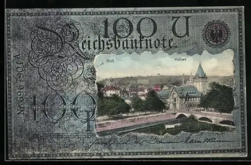 AK Hall, Solbad im Geldscheinpassepartout