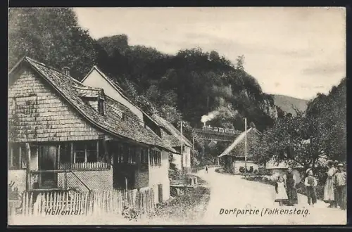 AK Höllental, Falkensteig, Dorfpartie