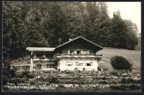 AK Berchtesgaden-Engedey, Gasthaus Göllblick, Inh. Aschauer J.