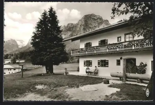 AK Hintersee /Berchtesgaden, Gasthaus Gschosslehen, Bes. Johann Maltan