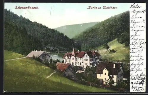 AK Schoenmünzach, Kurhaus Waldhorn
