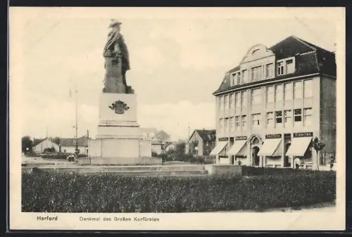 AK Herford, Denkmal des Grossen Kurfürsten