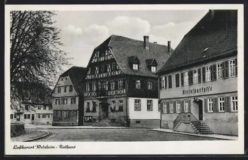 AK Welzheim, Rathaus, Kreissparkasse