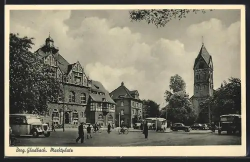 AK Berg. Gladbach, Marktplatz