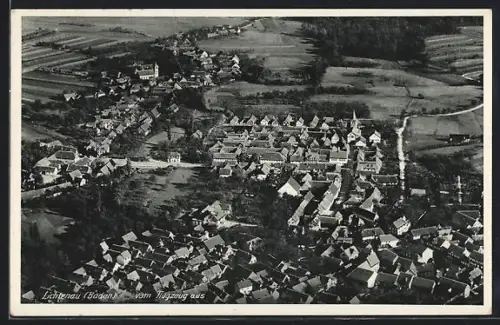AK Lichtenau /Baden, Ortsansicht vom Flugzeug aus