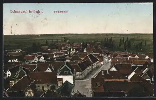 AK Schwarzach in Baden, Totalansicht