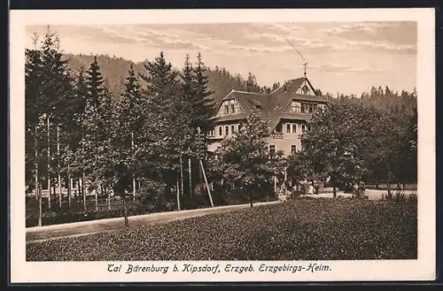 AK Tal Bärenburg b. Kipsdorf /Erzgeb., Erzgebirgs-Heim