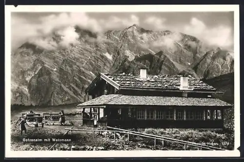 AK Berchtesgaden, Gotzenalm, Watzmann