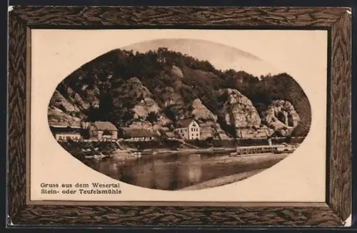 AK Teufelsmühle /Wesertal, Stein- oder Teufelsmühle