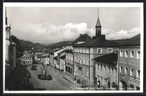 AK Zwiesel /Bayr. Wald, Blick auf den Stadtplatz