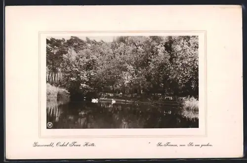 AK Grunewald, Onkel Toms Hütte, See-Terrasse, vom See aus gesehen