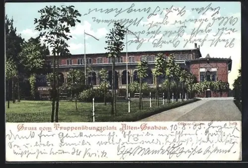 AK Alten-Grabow, Offizier-Casino auf dem Truppenübungsplatz