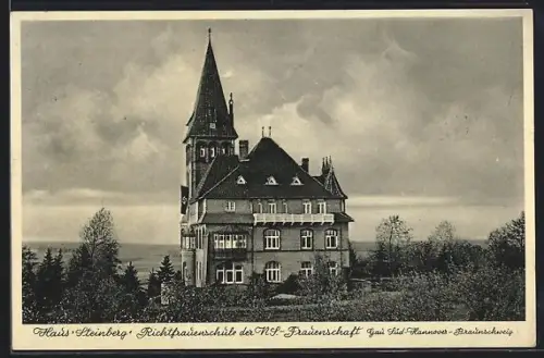 AK Sarstedt, Haus Steinberg Richtfrauenschule der NS-Frauenschaft, Gau Süd-Hannover-Braunschweig