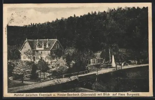 AK Mühltal /Hessen, Blick auf Haus Burgwald