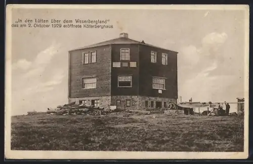 AK Lügde /Weserbergland, Köterberghaus, eröffnet 1929