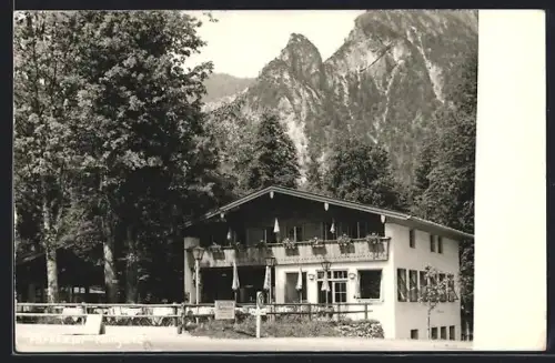 AK Berchtesgaden, Gasthaus Parkkaser