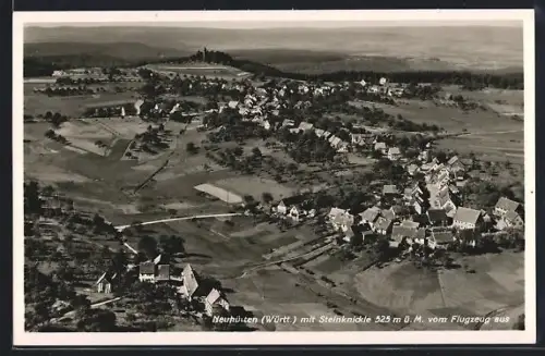 AK Neuhütten /Württ., Ortsansicht vom Flugzeug aus