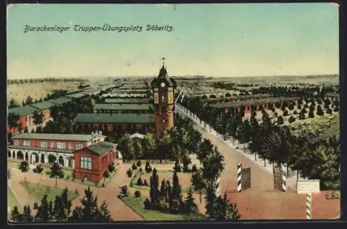 AK Döberitz, Barackenlager auf dem Truppen-Übungsplatz