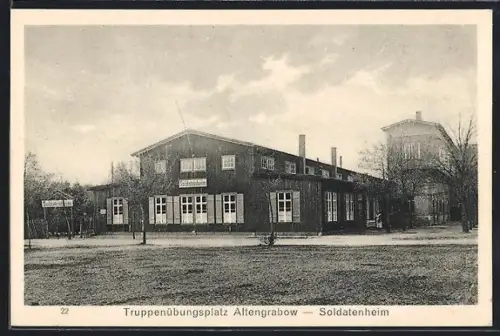 AK Altengrabow, Soldatenheim auf dem Truppenübungsplatz
