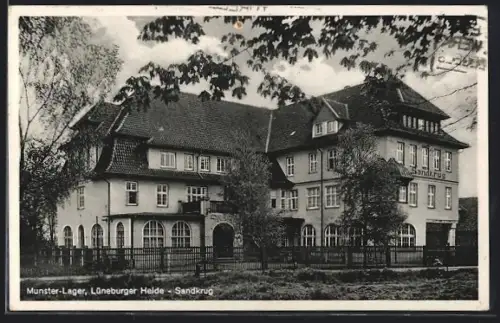 AK Munster-Lager /Lüneburger Heide, Gasthaus Sandkrug