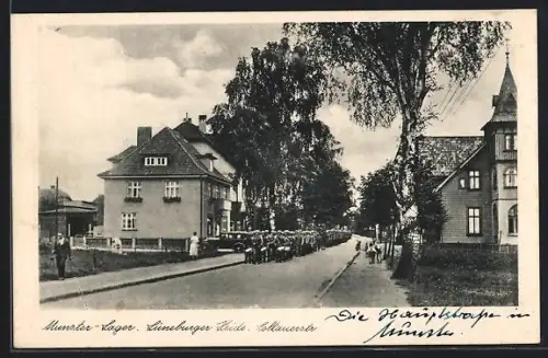 AK Munster-Lager /Lüneburger Heide, In der Soltauerstrasse