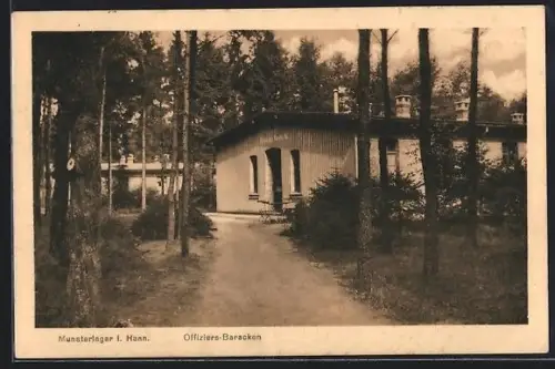 AK Munsterlager i. Hann., Offiziers-Baracken