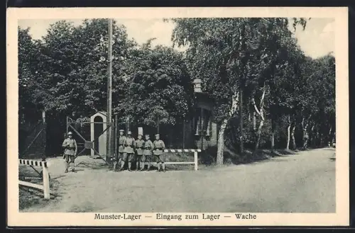 AK Munster-Lager, Eingang zum Lager, Wache