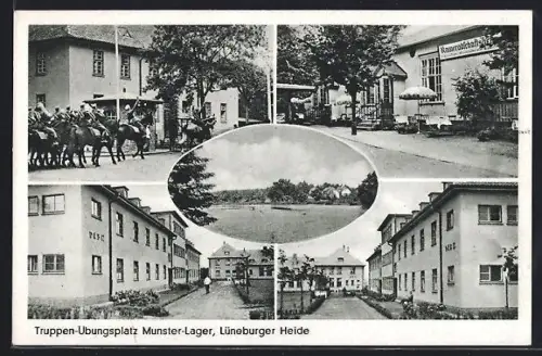 AK Munster-Lager /Lüneburger Heide, Truppen-Übungsplatz, Kasernen, Kameradschaftsheim
