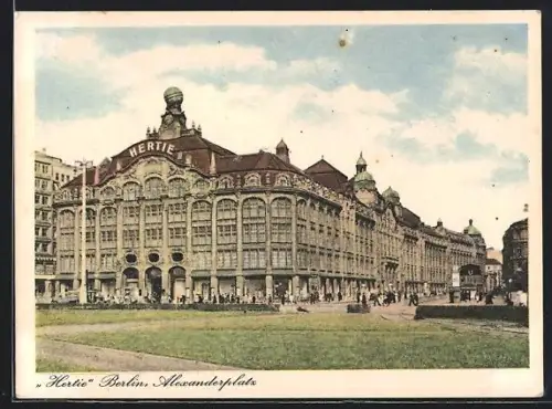 AK Berlin, Kaufhaus Hertie am Alexanderplatz